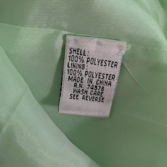 Vintage Cache Prom Dress Maxi Ball Gown XS Green Fairy Princess Y2K Corset Bead - Picture 9 of 15